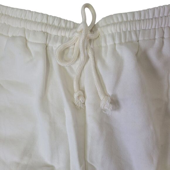 Women Drawstring High Waist Athletic Workout Track Shorts With Pockets White XS - Picture 3 of 7